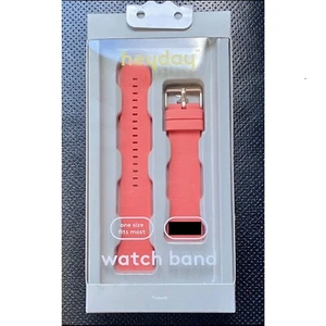 HeyDay Fitbit Versa Silikon Uhrenarmband - Koralle - Bild 1 von 1