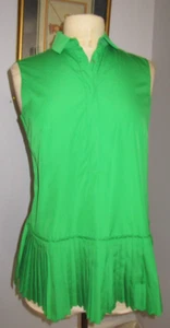 Akris Punto Beautiful Sleeveless Summer Blouse Org $495 Size 6 - Picture 1 of 4