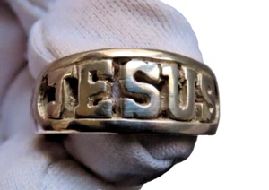 Anillo Plata de Ley 925, Jesus - Imagen 1 de 9