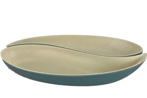 Bamboozle PISCES Server 2 Pezzi Blu e Crema Ciotole Sostenibili Senza BPA - Foto 1 di 10