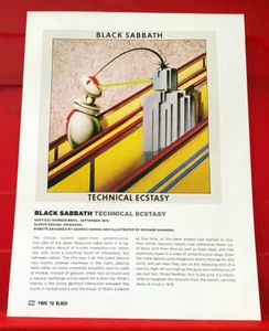 Black Sabbath Technical Ecstasy Album Cover Art PICTURE / PRINT 12" x 9" - Picture 1 of 3