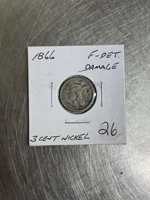 1866 Three Cent Nickel - Image 1 of 2
