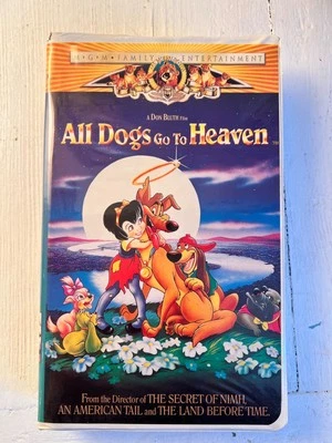 Vintage All Dogs Go To Heaven VHS Tape Family Entertainment Animated Movie - Image 1 of 2