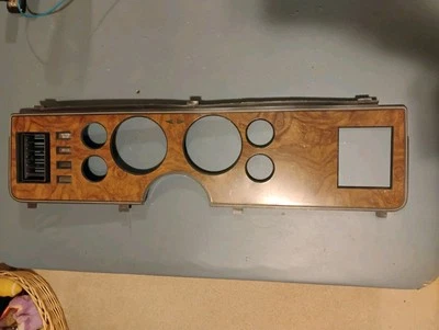 1979-1986 Ford Mustang 5.0 Instrument Cluster Bezel Woodgrain Fox Body Foto 1 de 4