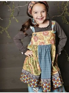 Sz 8 MATILDA JANE Leona Dress Me & You Girls Apron Style Knot Scottie Dogs - Picture 1 of 7