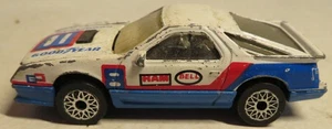 Vintage Matchbox 1984 Dodge Daytona Turbo Z White Race Car Bell Good Year 1/64 - Bild 1 von 17