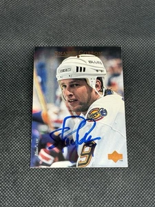 Shane Corson 1995-96 Upper Deck St. Louis Blues Signed Auto Card #101 ~ COA - Picture 1 of 3