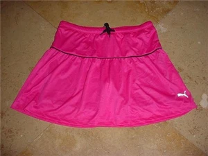 NWT PUMA GIRLS CUTE TRENDY ATHLETIC FITNESS TENNIS SKIRT WITH SHORTS PINK SZ XL - Picture 1 of 1