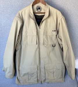 ExOfficio Men’s XL Khaki Travel Jacket Vented Mesh Lining Multi Pocket - Picture 1 of 14
