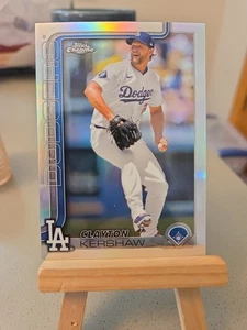 2025 Topps Chrome - Clayton Kershaw #88 Refractor Los Angeles Dodgers - Picture 1 of 2