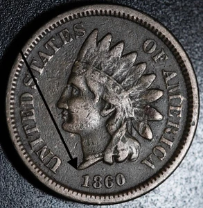 CENTAVO CABEZA INDIA 1860 - EN MUY BUEN ESTADO MUY FINO *BUSTO PUNTIAGUDO* Solo 1.000.000 Acuñado - Imagen 1 de 2