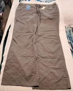 Eddie Bauer Active Pants Womens Grey Pockets Size 18 NWT - Picture 1 of 2