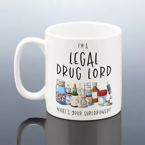 DRUG LORD MUG Nurse Pharmacist Doctor Birthday Gift Pharmacy Christmas Student - Picture 1 of 4