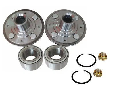 2 Front Wheel Hub Bearing Kits 1998-2002 Honda Accord 2.3L Only With Nut Clip - Image 1 of 4