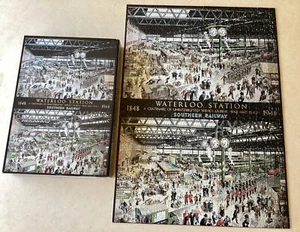 Waterloo Station 1848 to 1948 1000 Piece Puzzle Centenary Trains Complete - Picture 1 of 18