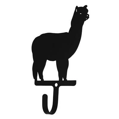 Ferro forjado NOVO - Alpaca - Gancho de parede pequeno 5,75" (Fabricado nos EUA) - Imagem 1 de 2