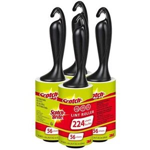 Scotch Brite Lint Fur Fuzz Abbigliamento Tappezzeria Rotolo Rimuovi - Confezione da 4 Rulli - Foto 1 di 3
