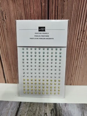 Stampin' Up! PERLAS FESTIVAS RETIRADAS NUEVO PAQUETE DE 200 ORO PLATA ROJO LT AZUL Foto 1 de 3