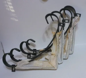 Lot of 4 Black Cast Shelf Brackets 11" x 11.3" Rod Iron - Picture 1 of 2