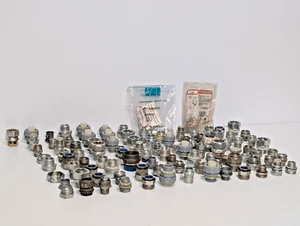 Lot of 60+ Assorted Industrial Conduit Connectors, Fittings, Halex, Raco, More - Picture 1 of 19