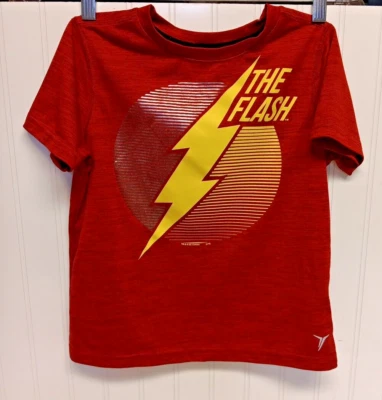 Camiseta Atlética Niños OLD NAVY Active Go Dry THE FLASH Talla Juvenil Pequeña (6-7) Foto 1 de 4