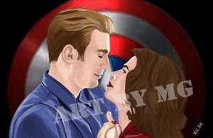 Marvel Captain America Peggy Stampa artistica alta qualità MCU film ritratto 11x17 - Foto 1 di 1