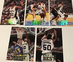 1993-94 Skybox NBA Hoops David's Best David Robinson conjunto completo de 5 tarjetas insertadas - Imagen 1 de 2