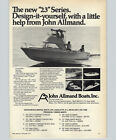 1971 Paper Ad Boat John Allmand Convertible Eagle 40' Trawler Nauteline House