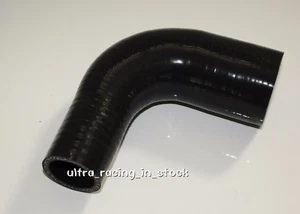 1.25-1.73" 32mm - 44mm Silicone 90 Degree Elbow Reducer Pipe Hose Black - Picture 1 of 1