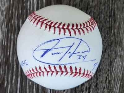 Felix Hernandez PG 08-15-12 & CY Young 2010 Signed Baseball PSA Authenticated - Image 1 of 4