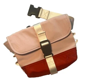 J.Crew NWT Montauk Belt Bag Sling Fanny Pack in recycled nylon Mauve Ivory - Picture 1 of 16