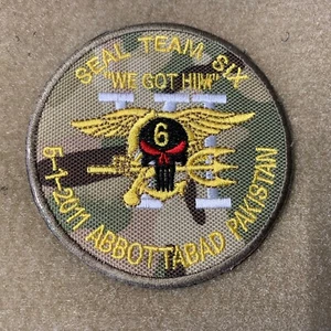 US Navy Special Forces SEAL Team 6 Abbattabad Embroidered Morale Patch for UBACS - Picture 1 of 1