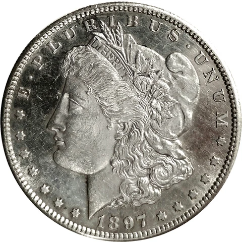 1897 S MORGAN SILVER DOLLAR $1 US COIN DMPL PL ULTRA DEEP MIRRORS BU UNC PQ MS++ Cover
