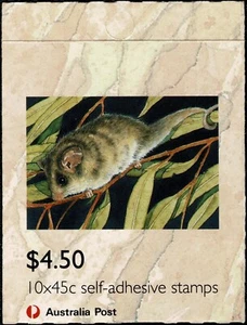 1992 $4.50 Threatened Species with 1 Roo Large Security Tab, ACSC B183 unlisted - Picture 1 of 3