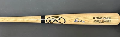 Jared Walsh Texas Rangers Auto Signed Engraved Bat Beckett Witness Holo Blonde - - Image 1 of 3