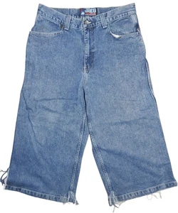 Vintage JNCO Jeans Denim Skater Shorts 34x23 Jorts Made in USA - Picture 1 of 8