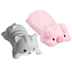 2 Pcs Cartoon Handgelenksruhe Mauspad Büro Mädchen Tastaturhand Ruhen - Photo 1/12