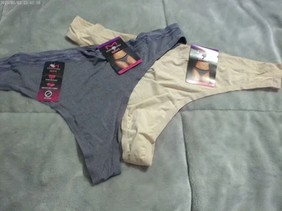 2 pares de bragas tanga MSPTHG "Sport" desnudas y rosas *NUEVAS* 2X 9 Foto 1 de 2