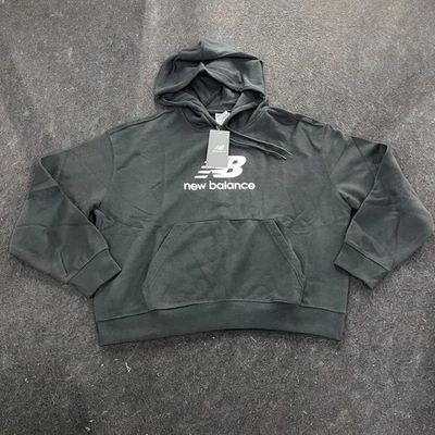 NEW BALANCE Sport Essentials Logo Hoodie Women's Size L Black - Image 1 of 4