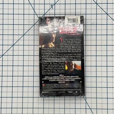 Conspiracy Theory VHS 1997 Thriller Original Release Warner Bros Sealed New Foto 1 de 3