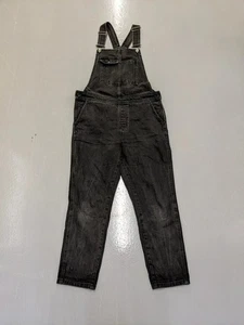 Topshop Denim Dungarees Jumpsuit Black UK 10 - Picture 1 of 7