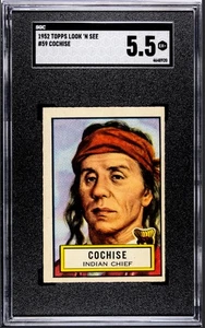 COCHISE 1952 Topps Look N See #59 SGC 5.5 EX+ Apache Native Chief - Picture 1 of 2