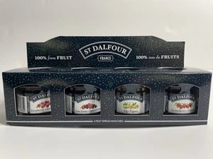 St Dalfour 100% From Fruit Jam 4 Mini Jars Fig, Strawberry, Four Fruits, Rasp - Picture 1 of 13
