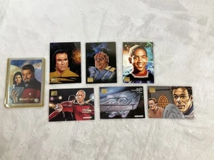 Star Trek Master Series Crew Triptychs The Next Generation 1994 7 Cards Boris F5 - Picture 1 of 8