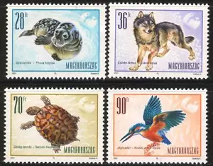 HUNGARY - 2001. European Animals / Sea-dog / Wolf / Turtle / Kingfisher MNH!! - Picture 1 of 1