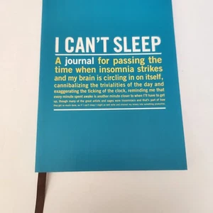 I Can't Sleep Knock Knock Journal Paper Back New - Picture 1 of 5