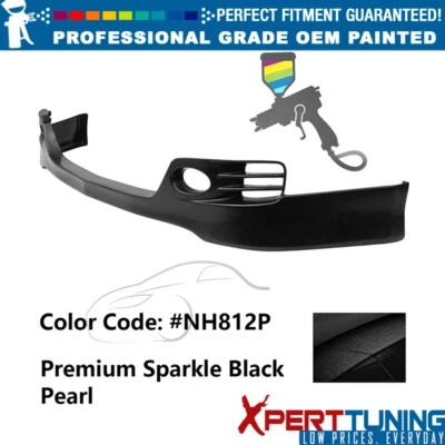 For 06-08 Acura TSX EURO-R Style Painted #NH812P Front Lip Lower Chin Spoiler PU Foto 1 de 4