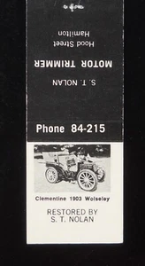 Años 70? ANTIGUO AUTO Clementine 1903 Wolseley S. T. Nolan Hamilton Nueva Zelanda MB - Imagen 1 de 2