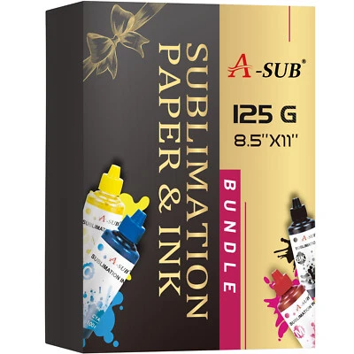 A-SUB Sublimation Starter Kit - A-SUB Sublimation Paper and Sublimation Ink - Image 1 of 4