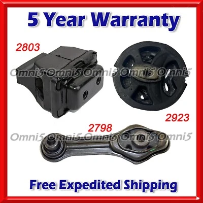 O236 Fits 1995-2001 Chevrolet Cavalier 2.2L MANUAL Motor & Transmission Mount 3X - Image 1 of 4